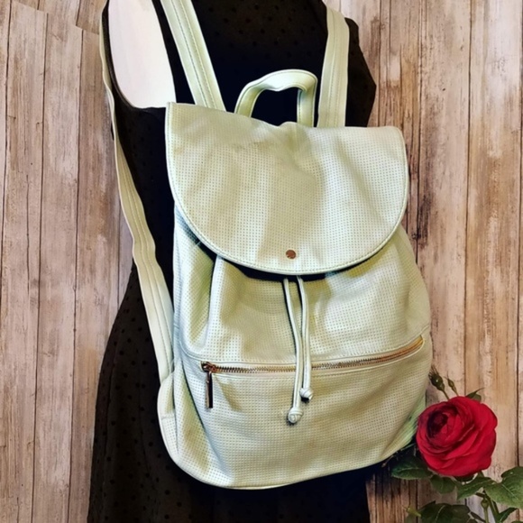 Urban Outfitters Handbags - Deux Lux Perforated leather drawstring backpack